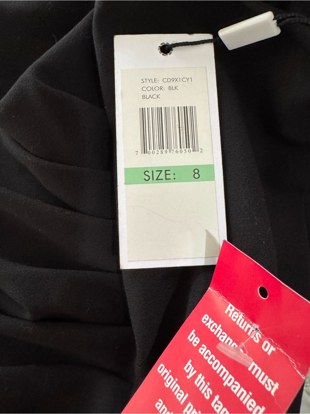 Calvin Klein Black Sleeveless Sheath Dress - Picture 4 of 5
